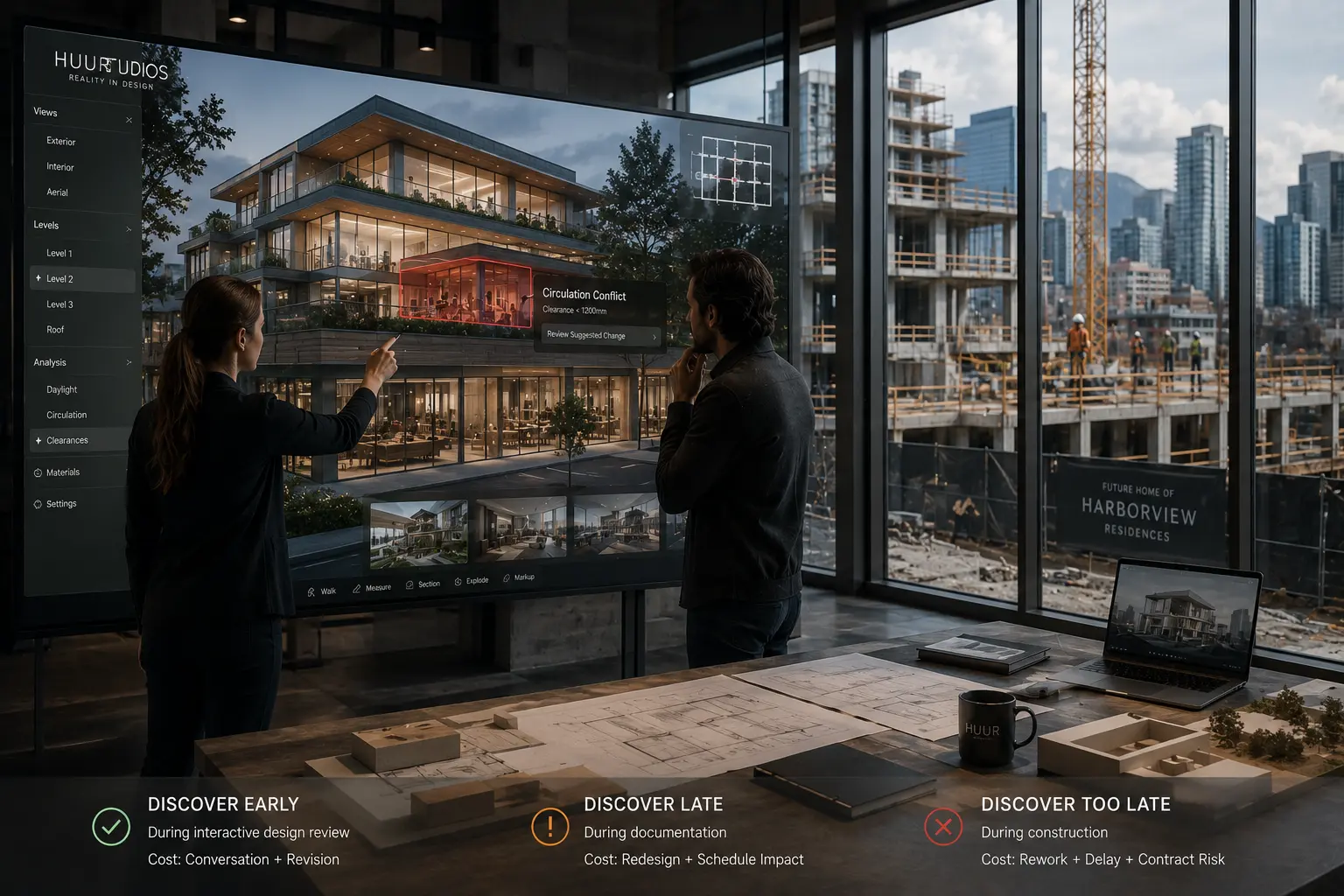 Interactive design review helping architects and developers identify design issues before construction begins 